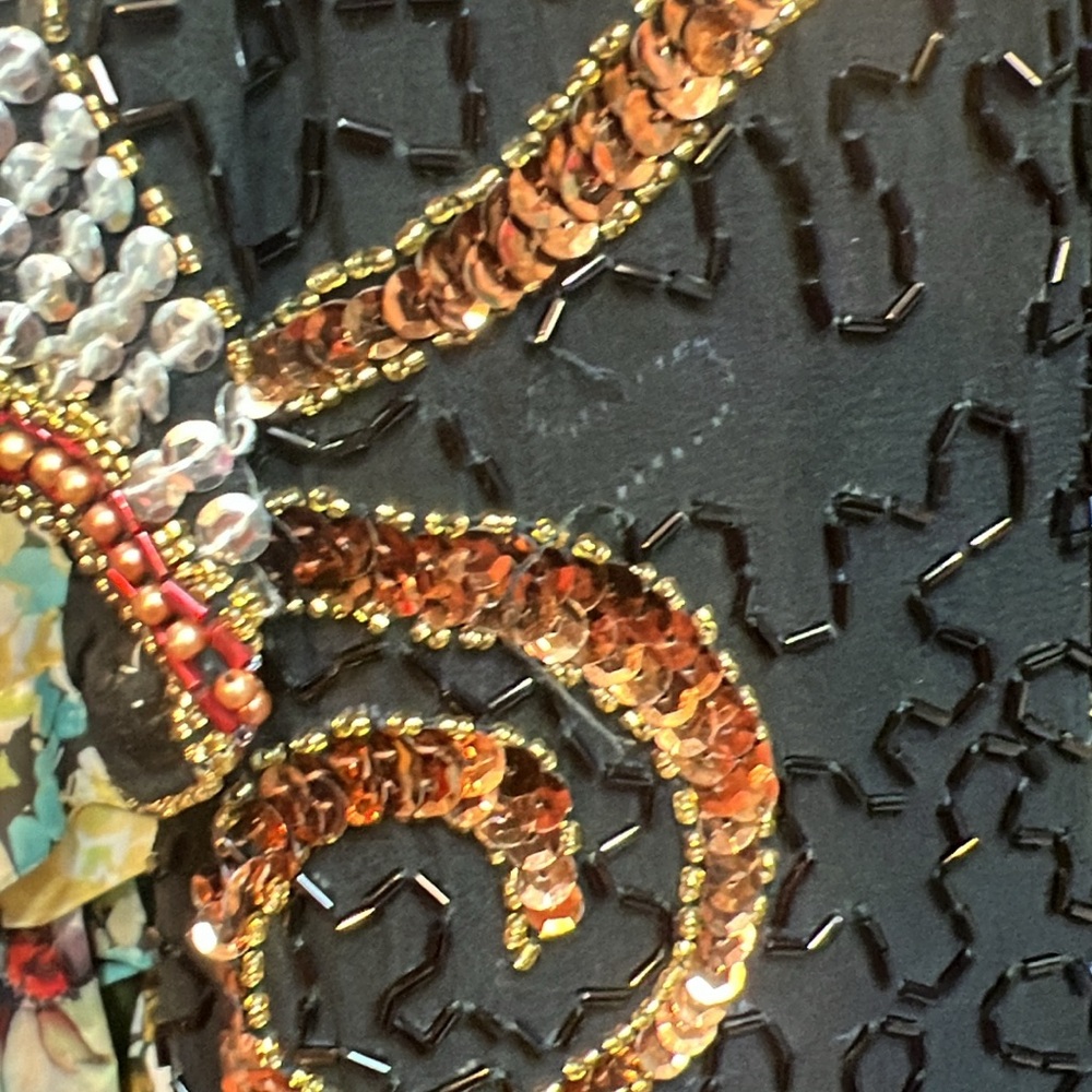 Vintage 1980s to 1990s sequence and beaded rockstar dress size medium - Picture 4 of 6